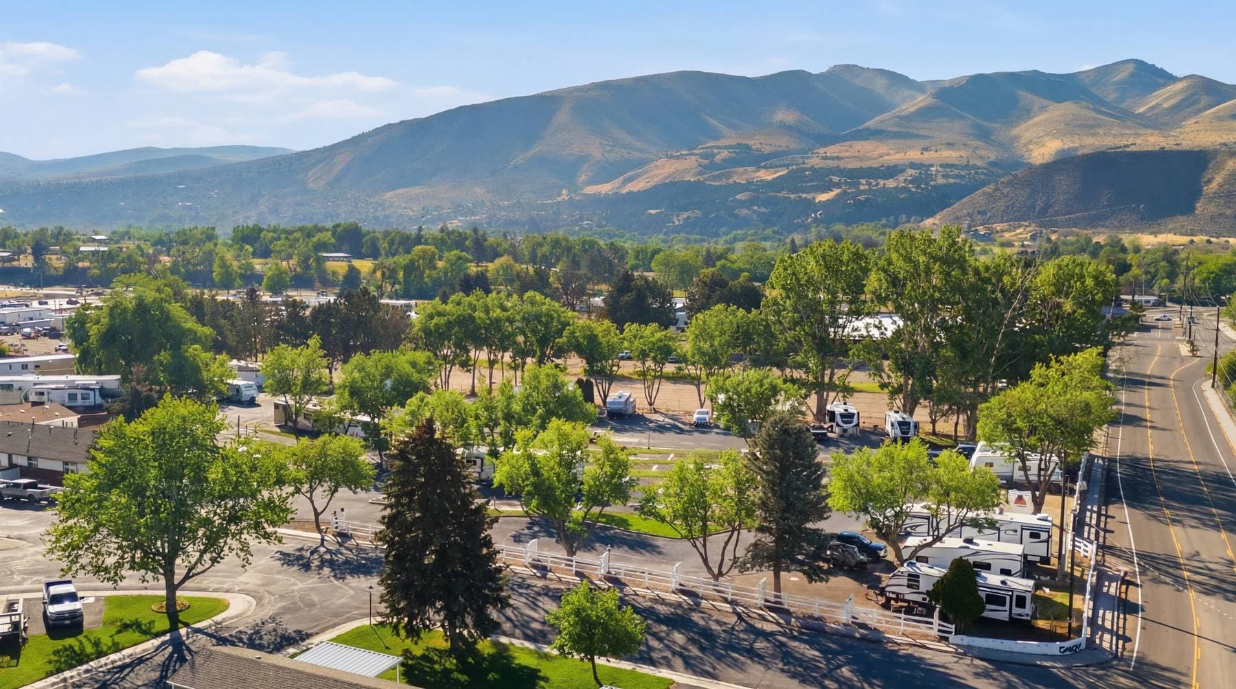 Couple dining by the pool
